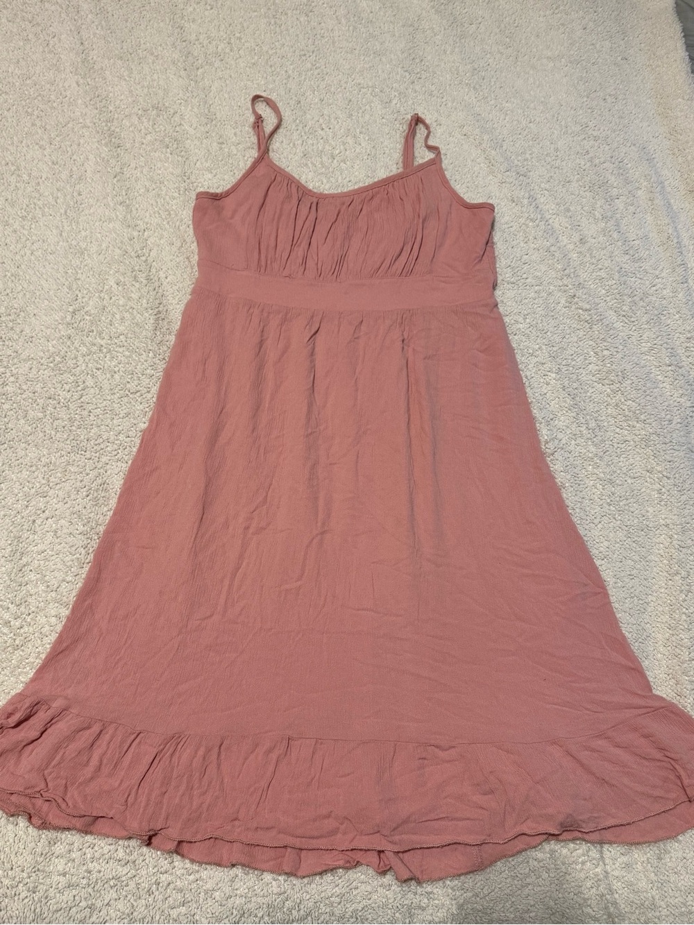 Grace Karin Dusty Rose Spaghetti Strap Midi Dress